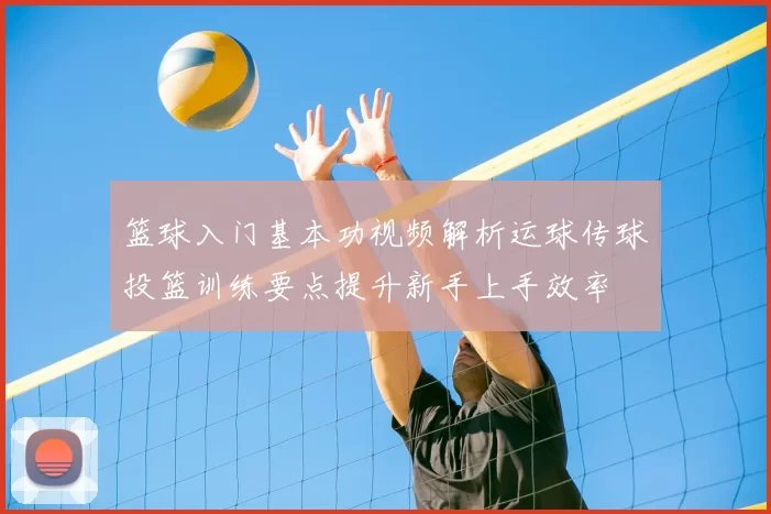 篮球入门基本功视频解析运球传球投篮训练要点提升新手上手效率